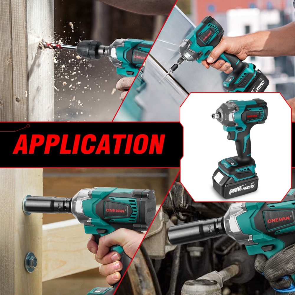 Torque Wrench - ประแจบลัชเลสไร้สายแรงบิด 1200 นิวตันเมตร ขนาด 1/2 นิ้ว
