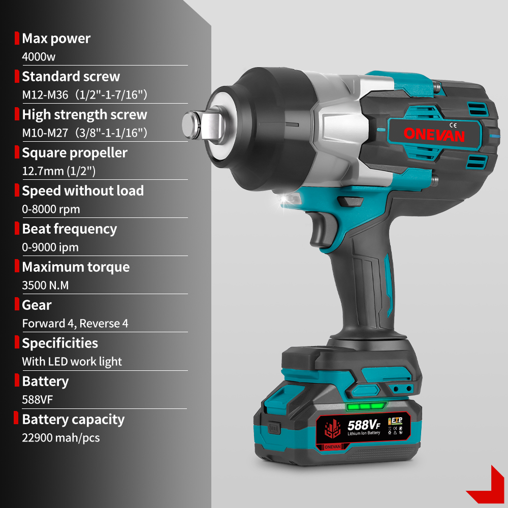 ประแจบล็อกไฟฟ้าไร้สาย 1000W แบ - Torque Wrench บทวิจารณ์และราคา