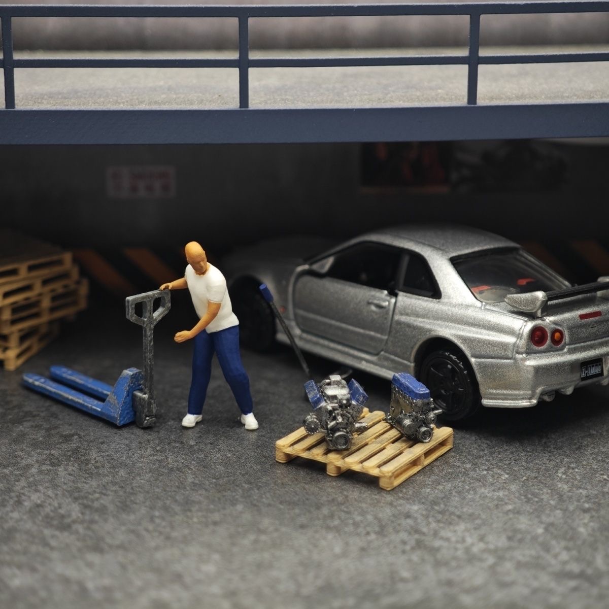 1:64 ของตกแต่งฉากร้านซ่อมรถยนต - Car Jack บทวิจารณ์และราคา